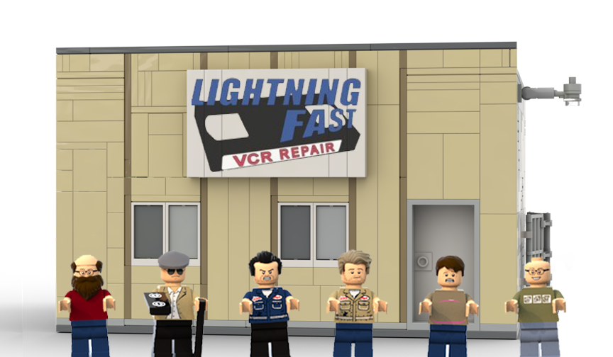 LEGO IDEAS Red Letter Media Lighting Fast VCR Repair Shop