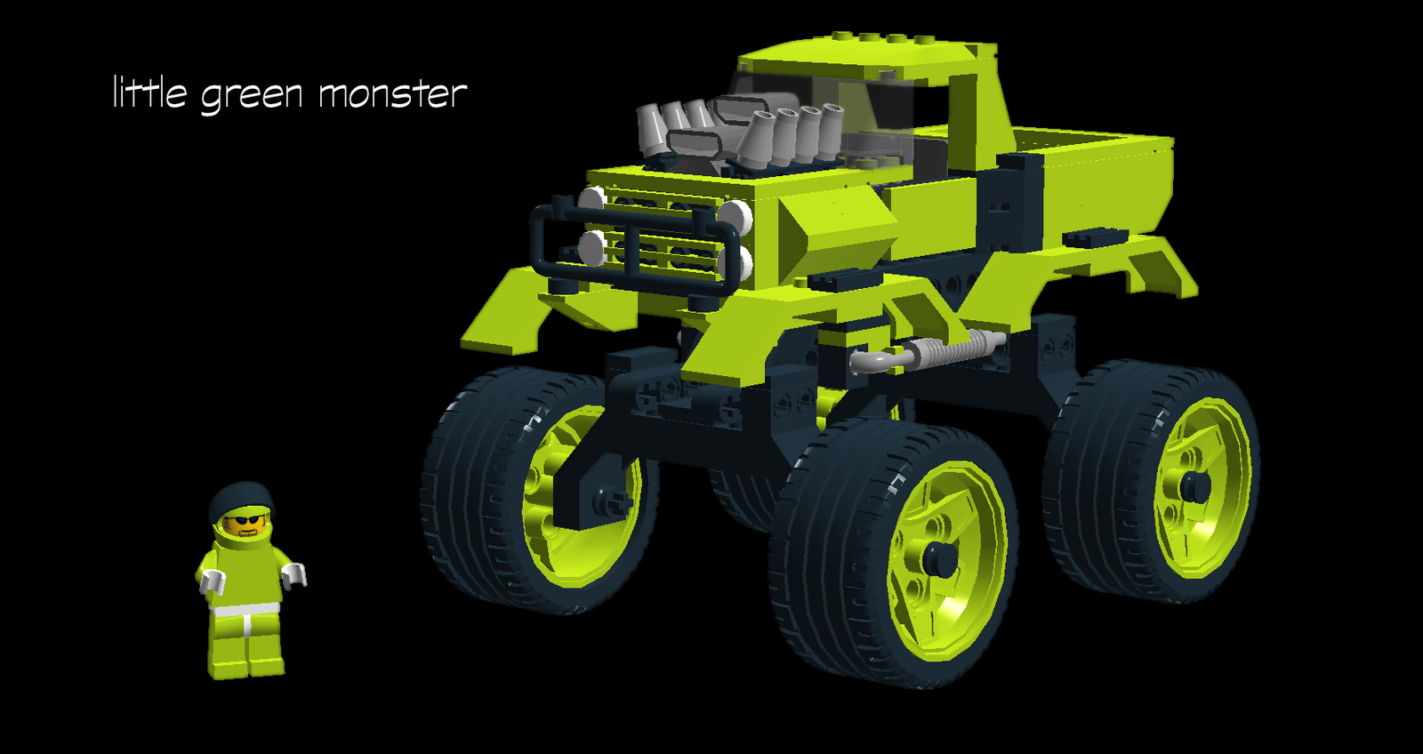 Lego green cheap monster truck