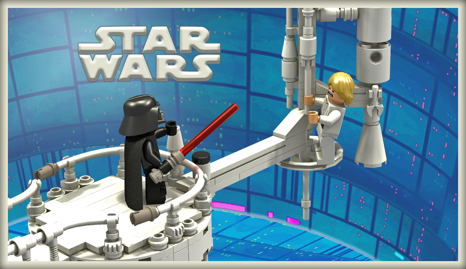 LEGO IDEAS Lego Star Wars I m your father scene Cloud City Duel