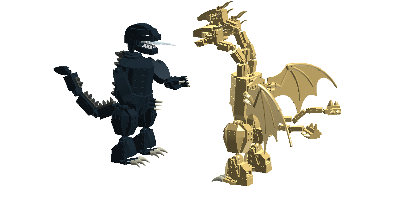 Lego king ghidorah online minifigure