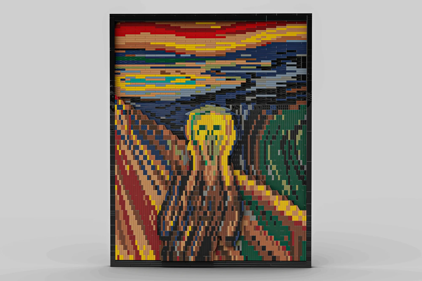 A versão LEGO de 'O Grito', a pintura icônica de Edvard Munch, parece mais  perturbadora do que a original