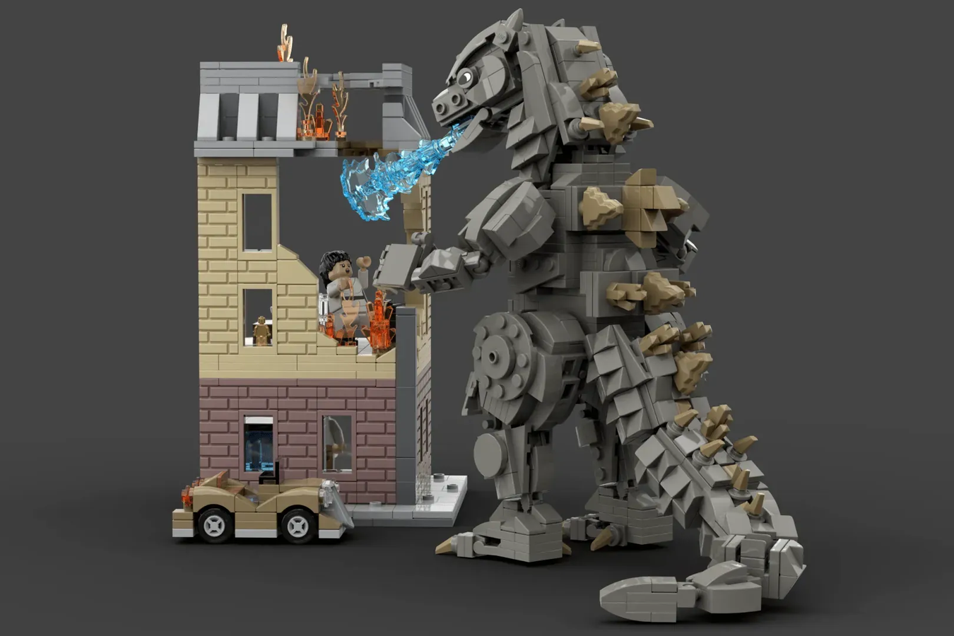 LEGO IDEAS Godzilla Terror in Tokyo