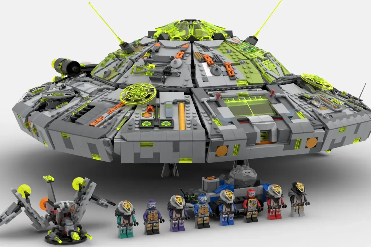 Alien lego spaceship new arrivals