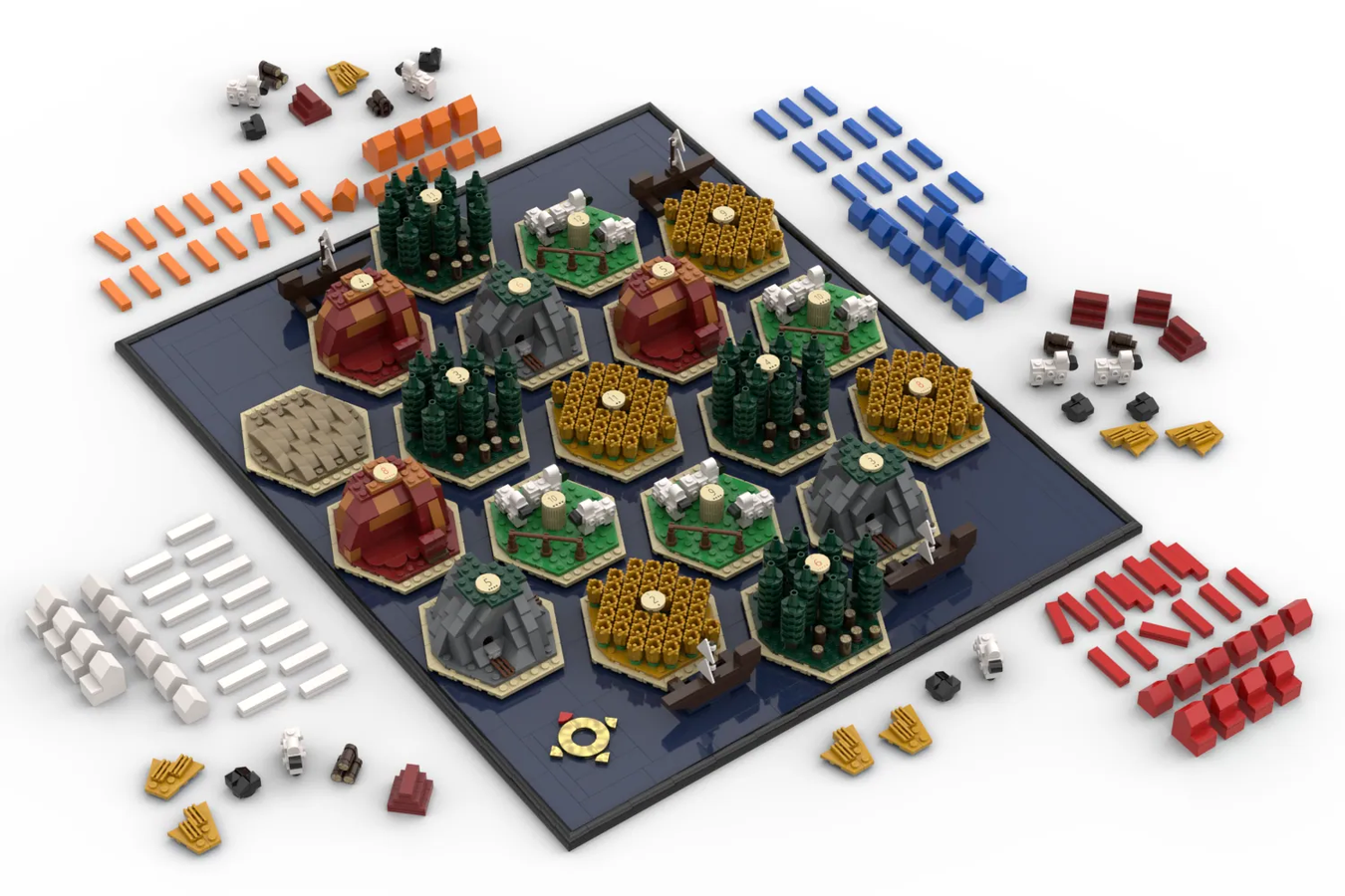 LEGO IDEAS The Settlers of CATAN The Brick Built Board Game