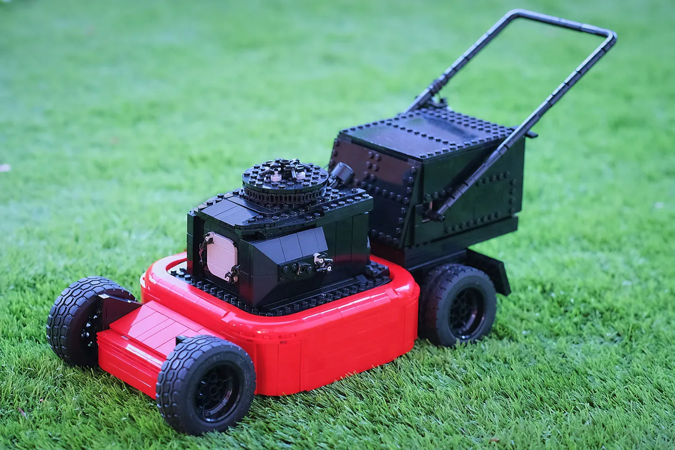 Lego ride store on lawn mower