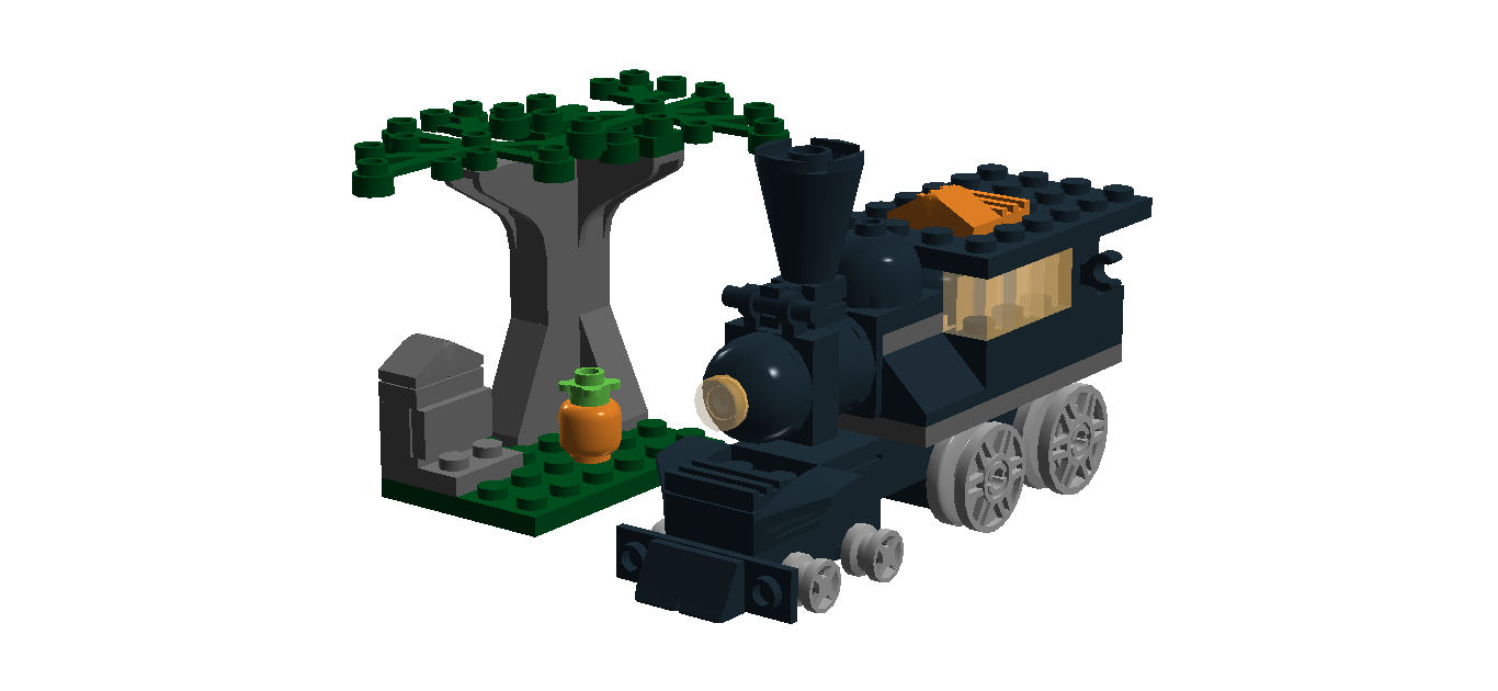 lego halloween train
