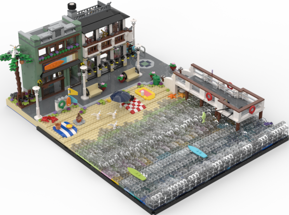 Lego best sale beach ideas