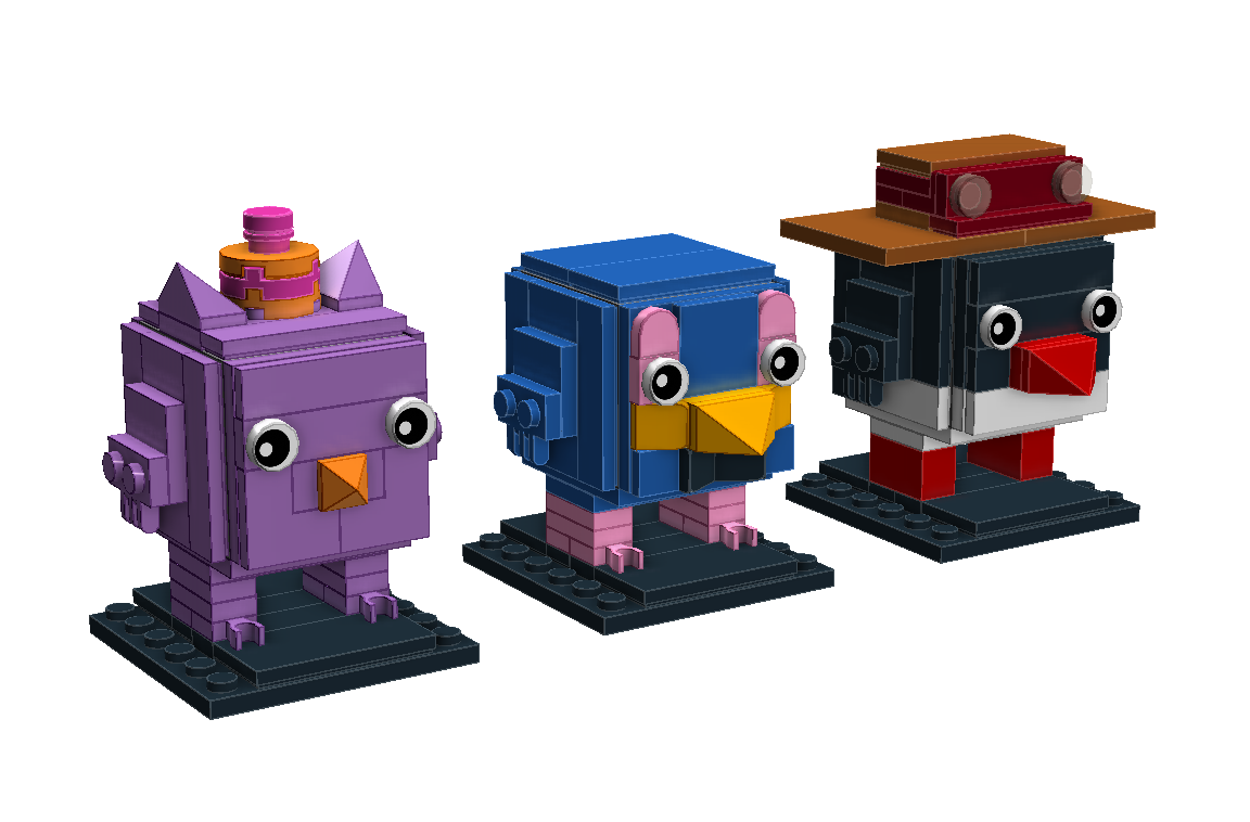 LEGO IDEAS - Kikoriki (Smeshariki). Olga, Carlin and Pin