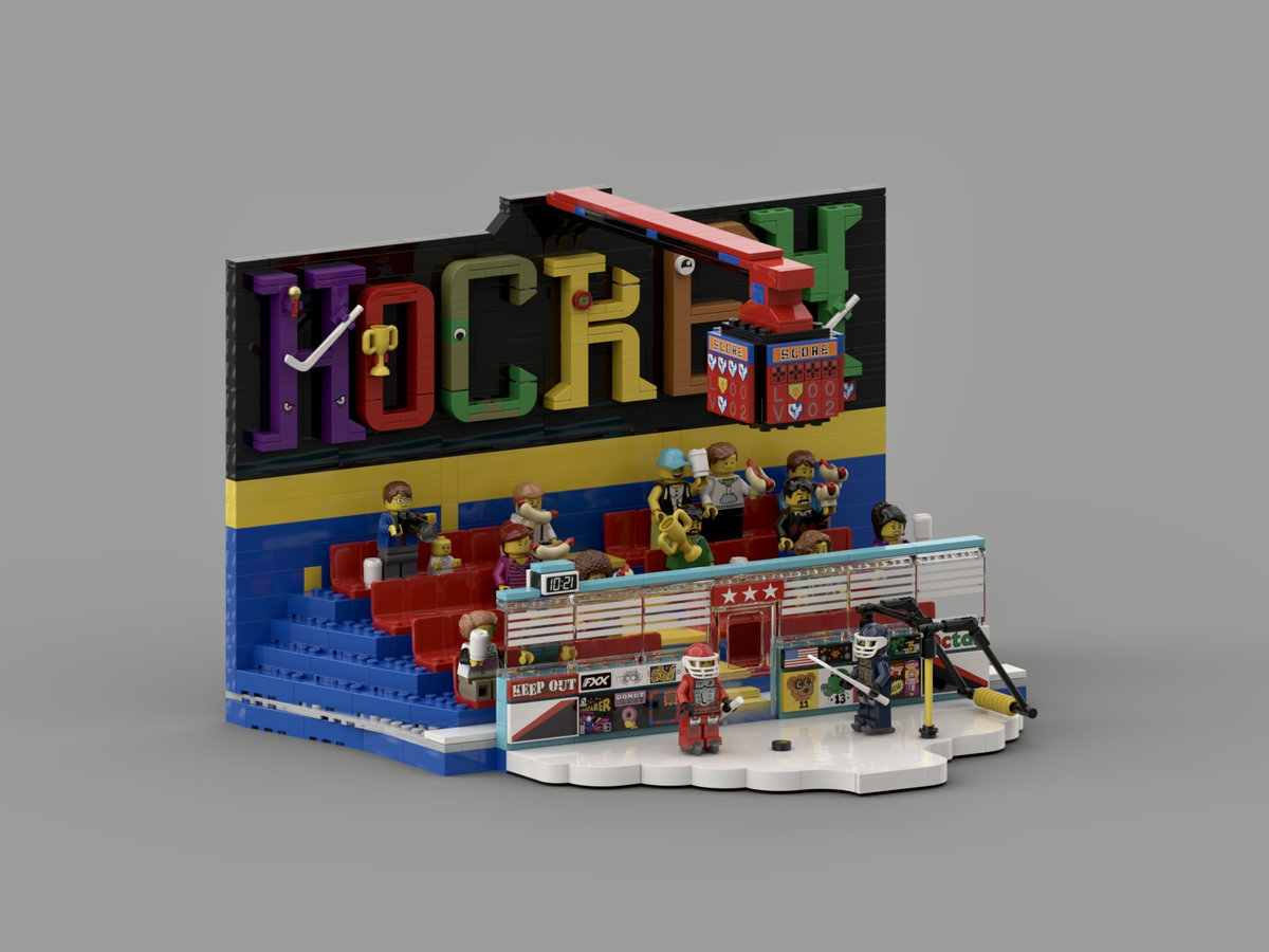 Lego hockey arena hot sale