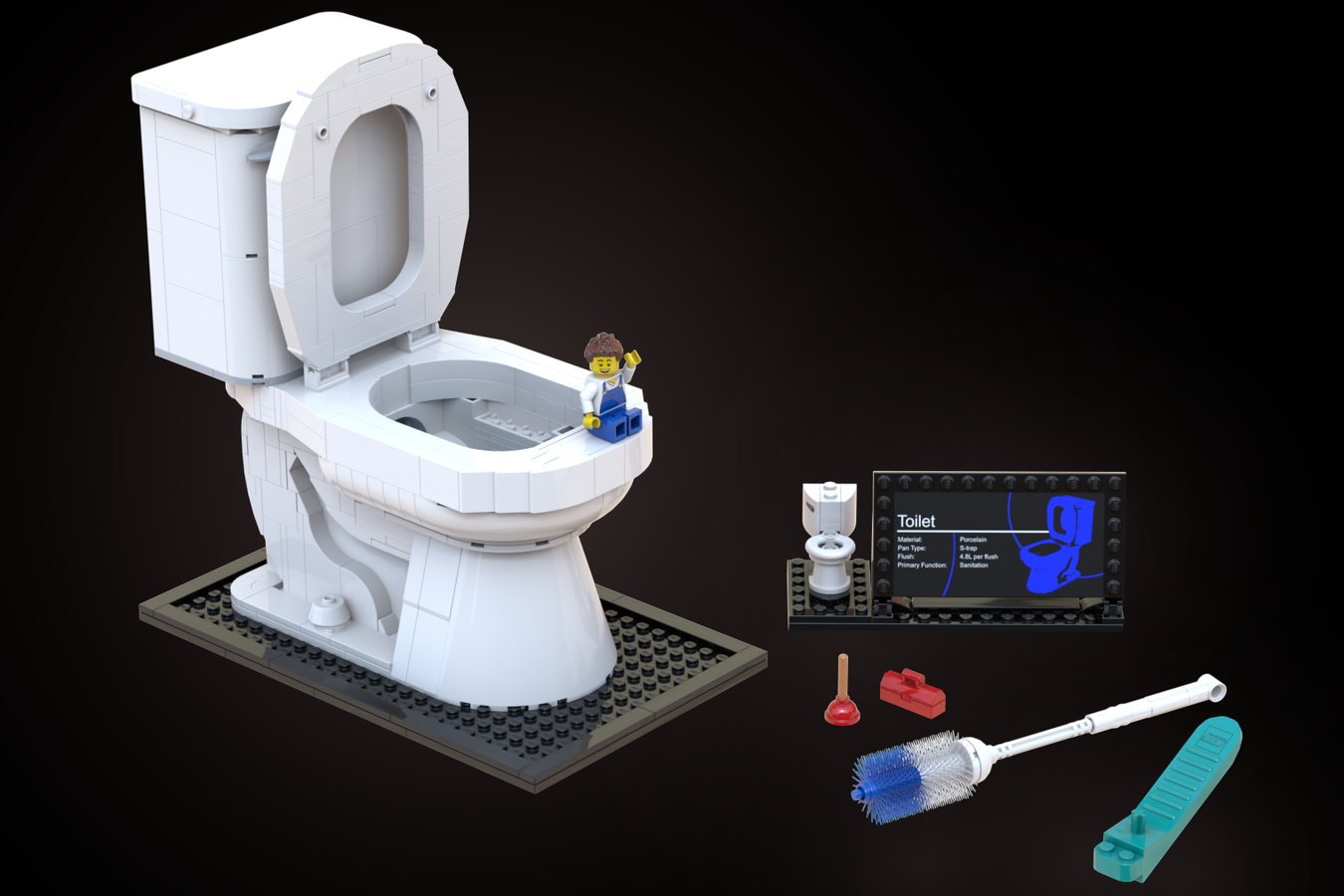 LEGO IDEAS The LEGO Toilet