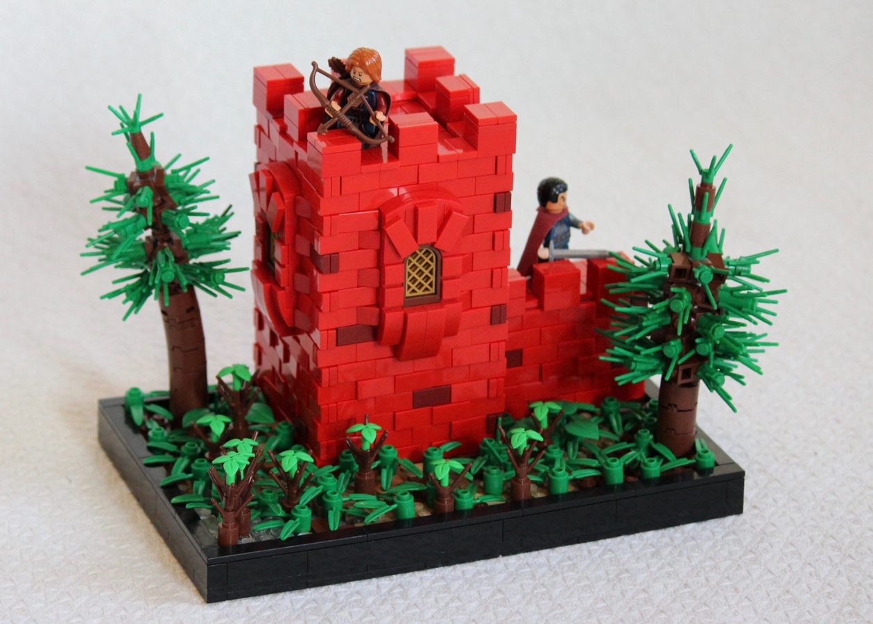 Lego store red castle