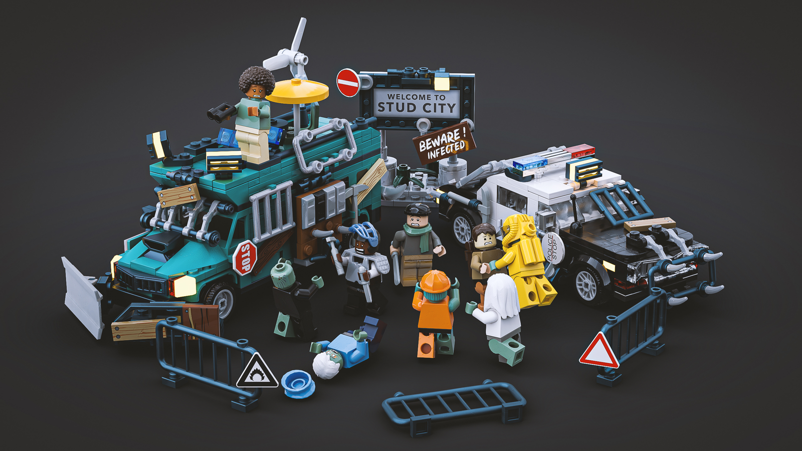 Lego zombie sale apocalypse car