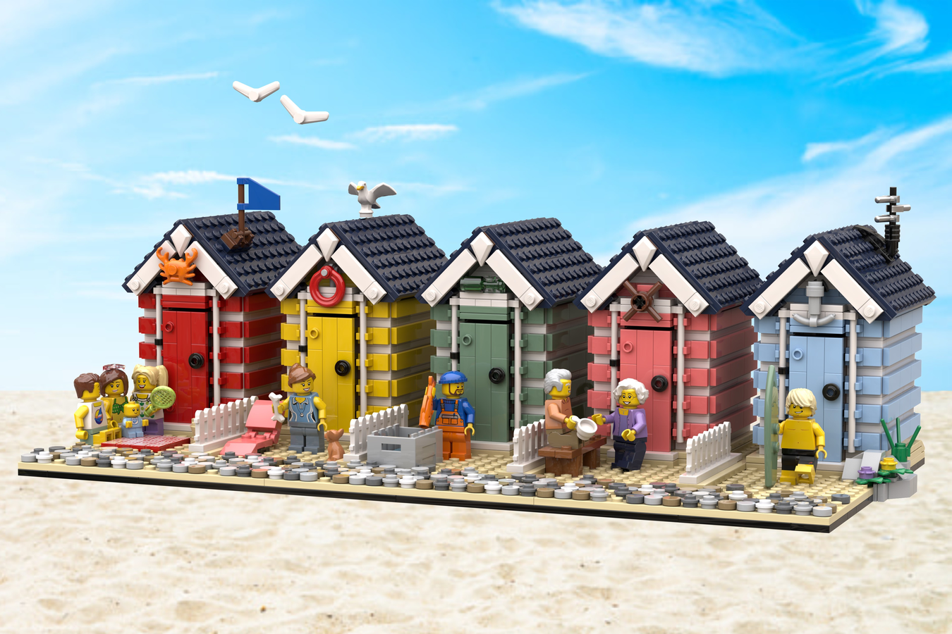 Lego store beach hut