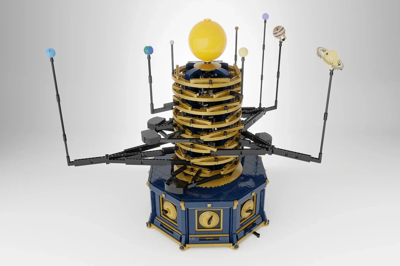 motorized solar system model kit