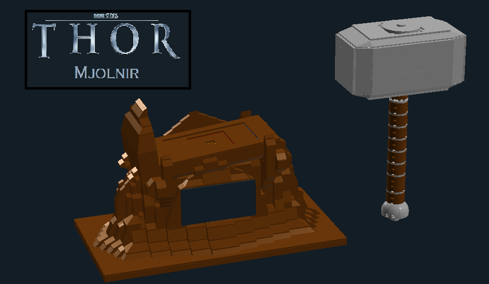 LEGO IDEAS Mjolnir Thor's hammer