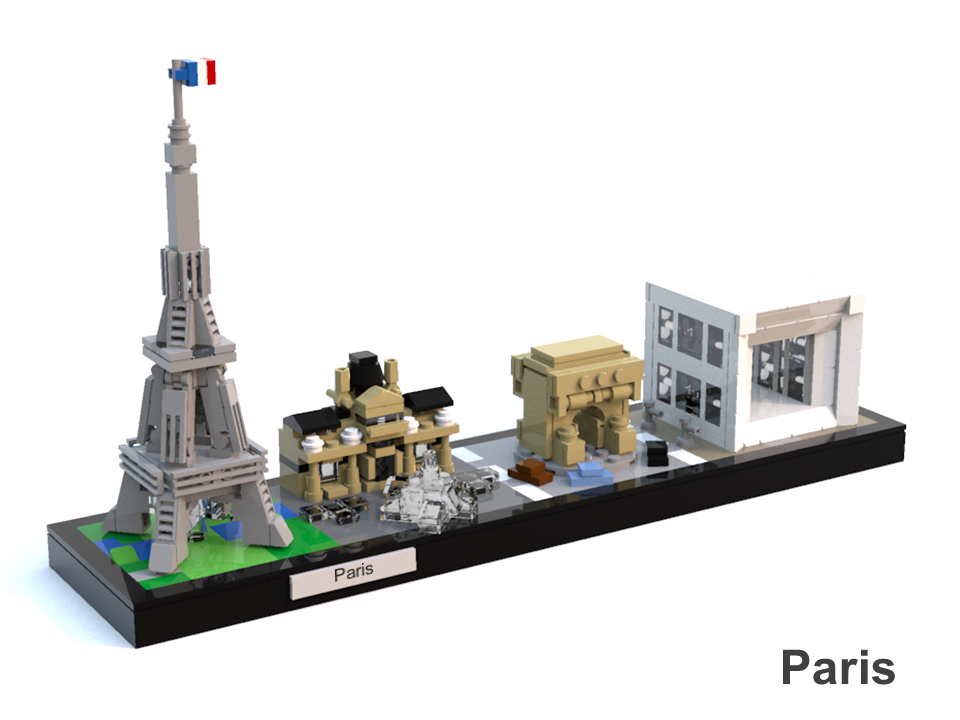 Paris en Lego ; 20 projets DIY pour s'approprier la ville - Warren Elsmore  - Hoebeke - Grand format - Librairie Gallimard PARIS