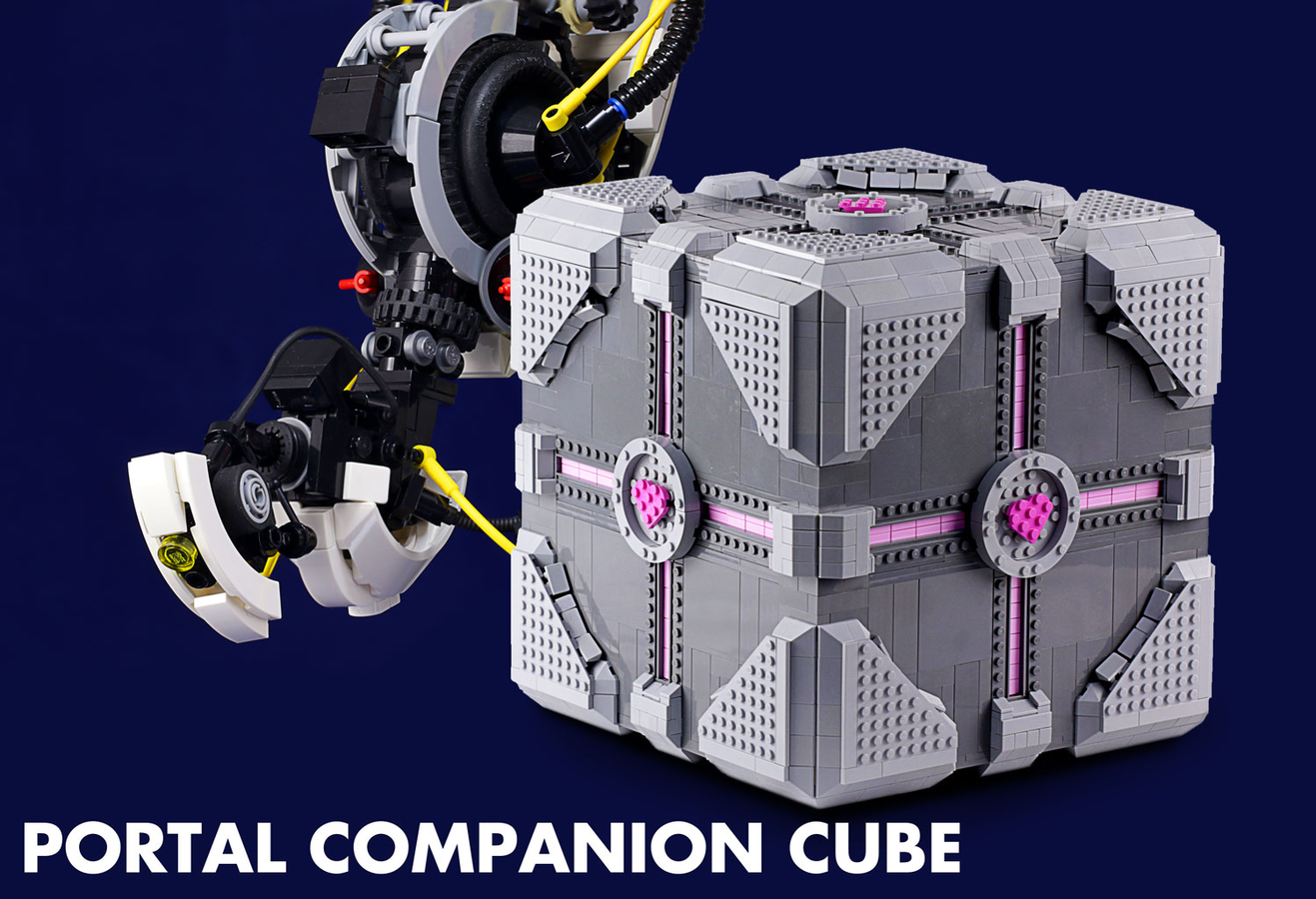 Weighted Companion Cube, Source file: www.brickshelf.com/ga…