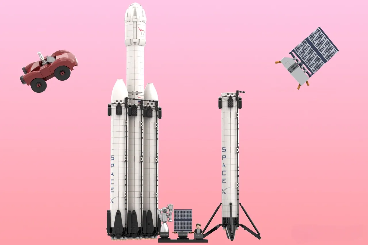 LEGO IDEAS SpaceX Falcon Heavy Rocket