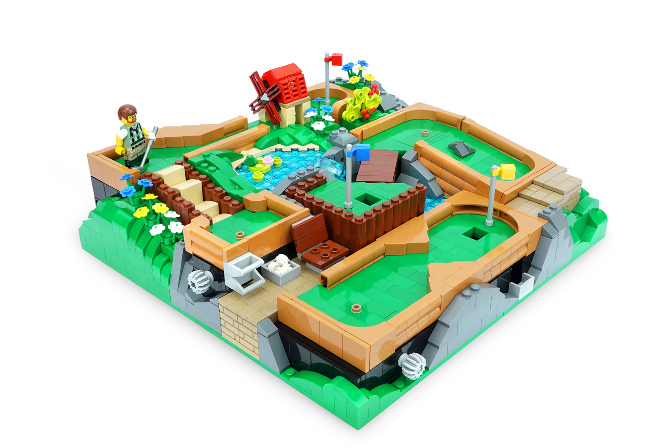 LEGO IDEAS Working Mini Golf Course Fully Playable