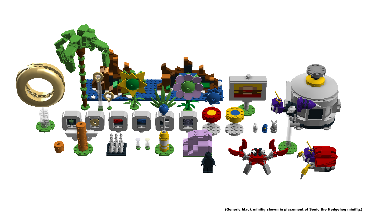 Lego Ideas Sonic Mania Green Hill Zone Concept