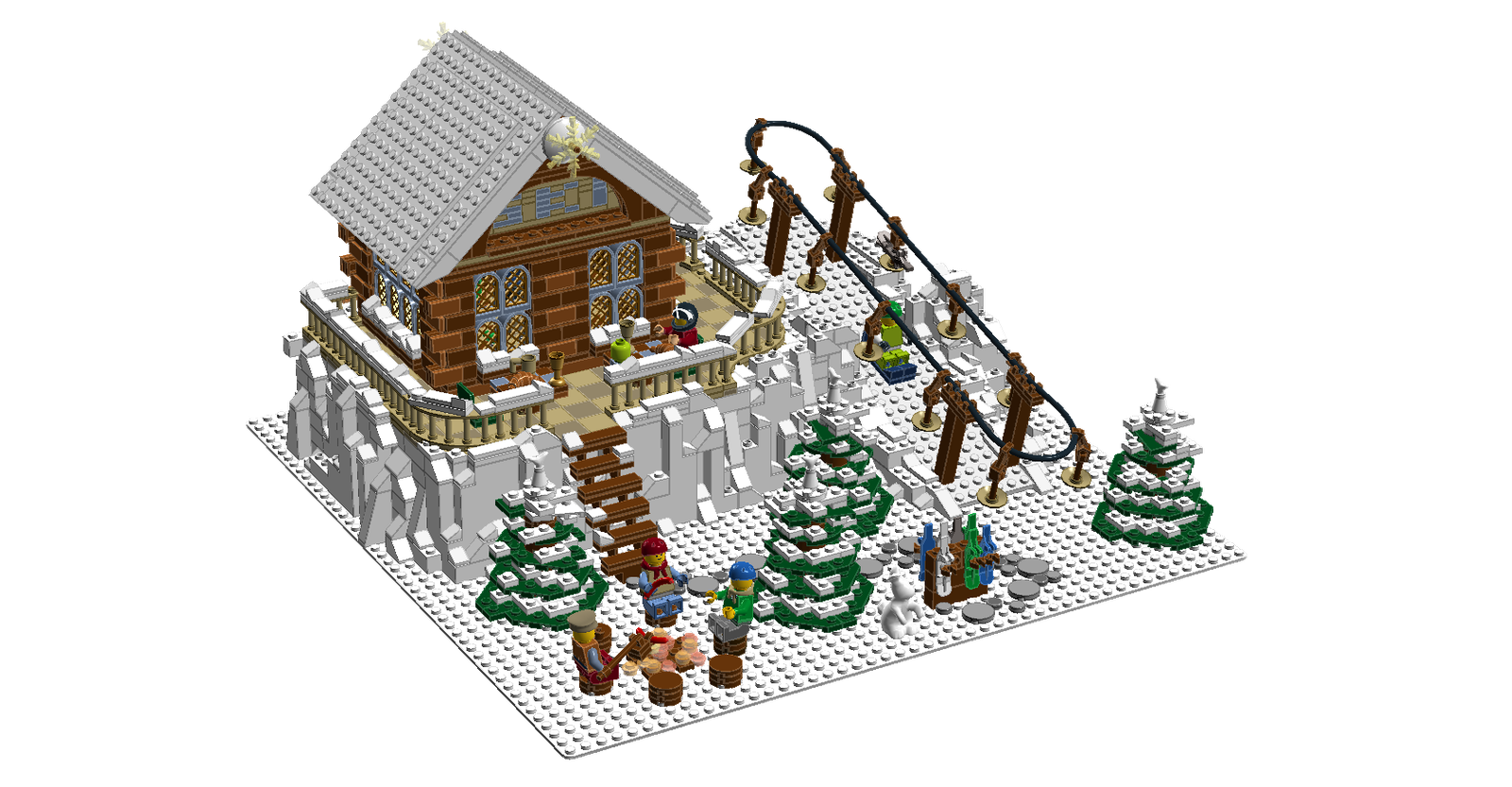 Lego snow online mountain