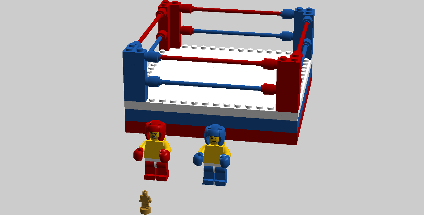 LEGO IDEAS Boxing Ring And Fighters