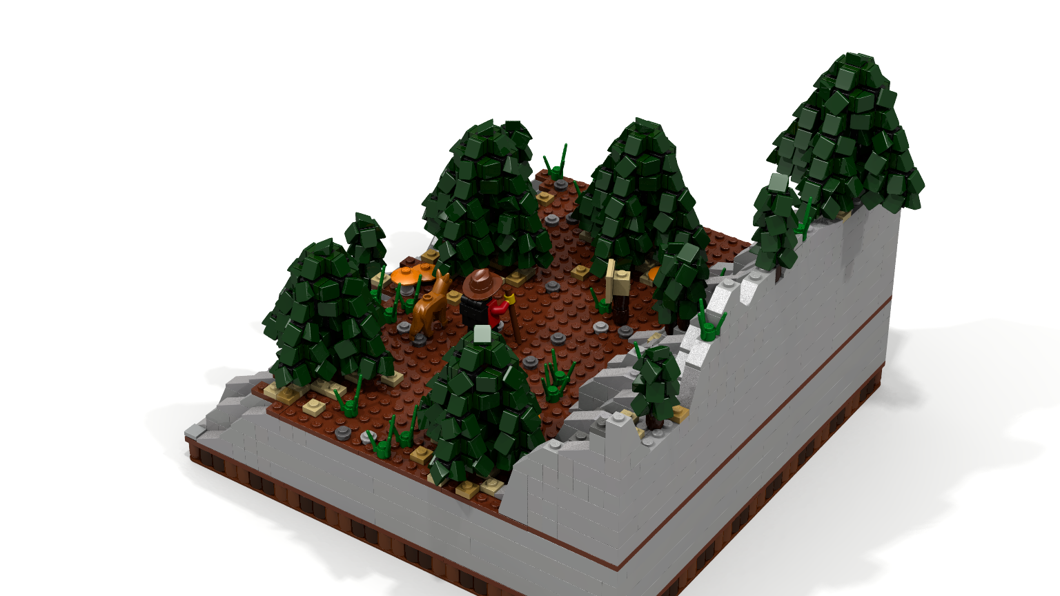 LEGO IDEAS Mountain Trail Scene