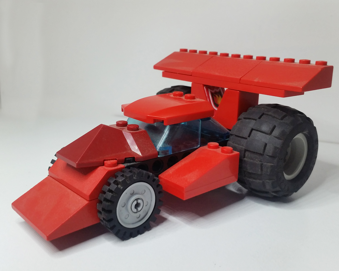 Red lego best sale race car