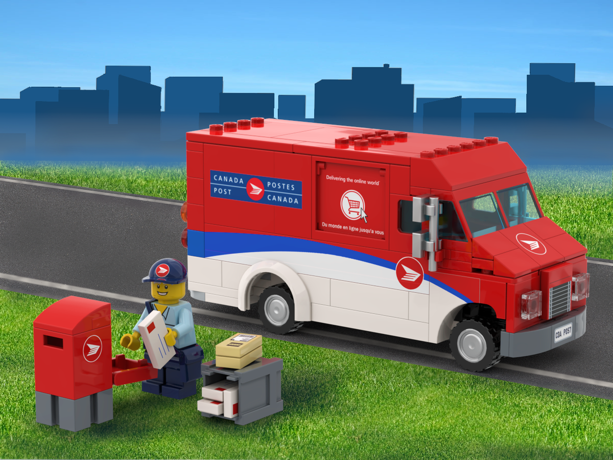 Lego store mail truck