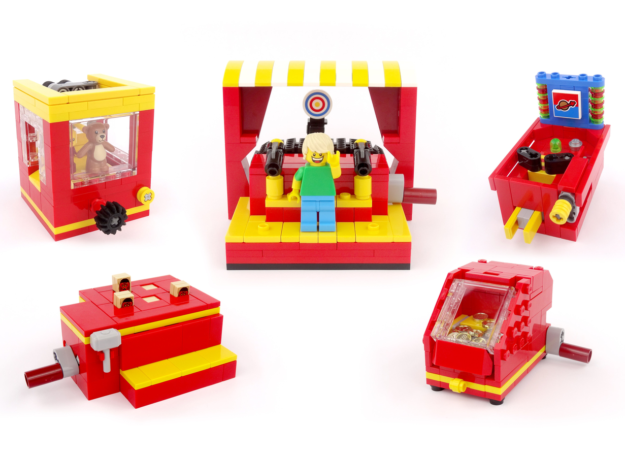 how to make a working lego arcade machine