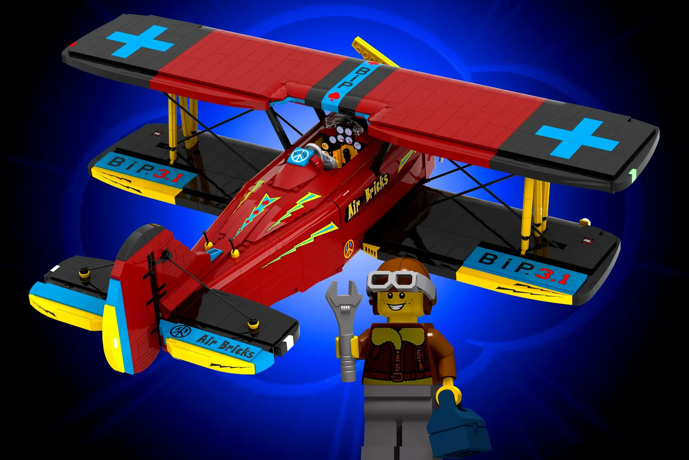 Lego creator biplane hot sale