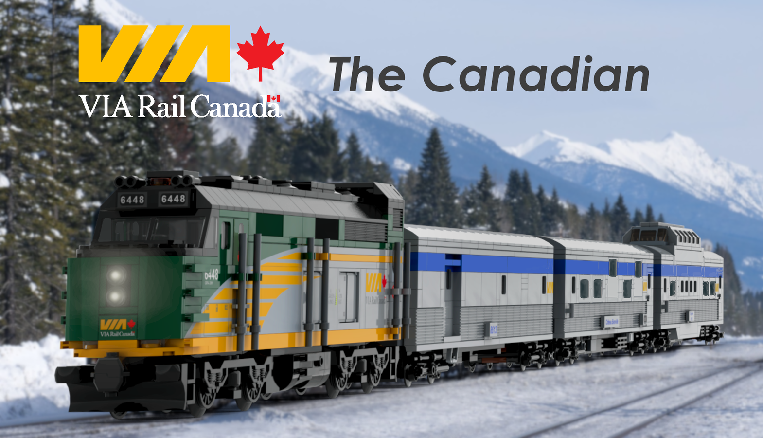 Via rail cheap model train set