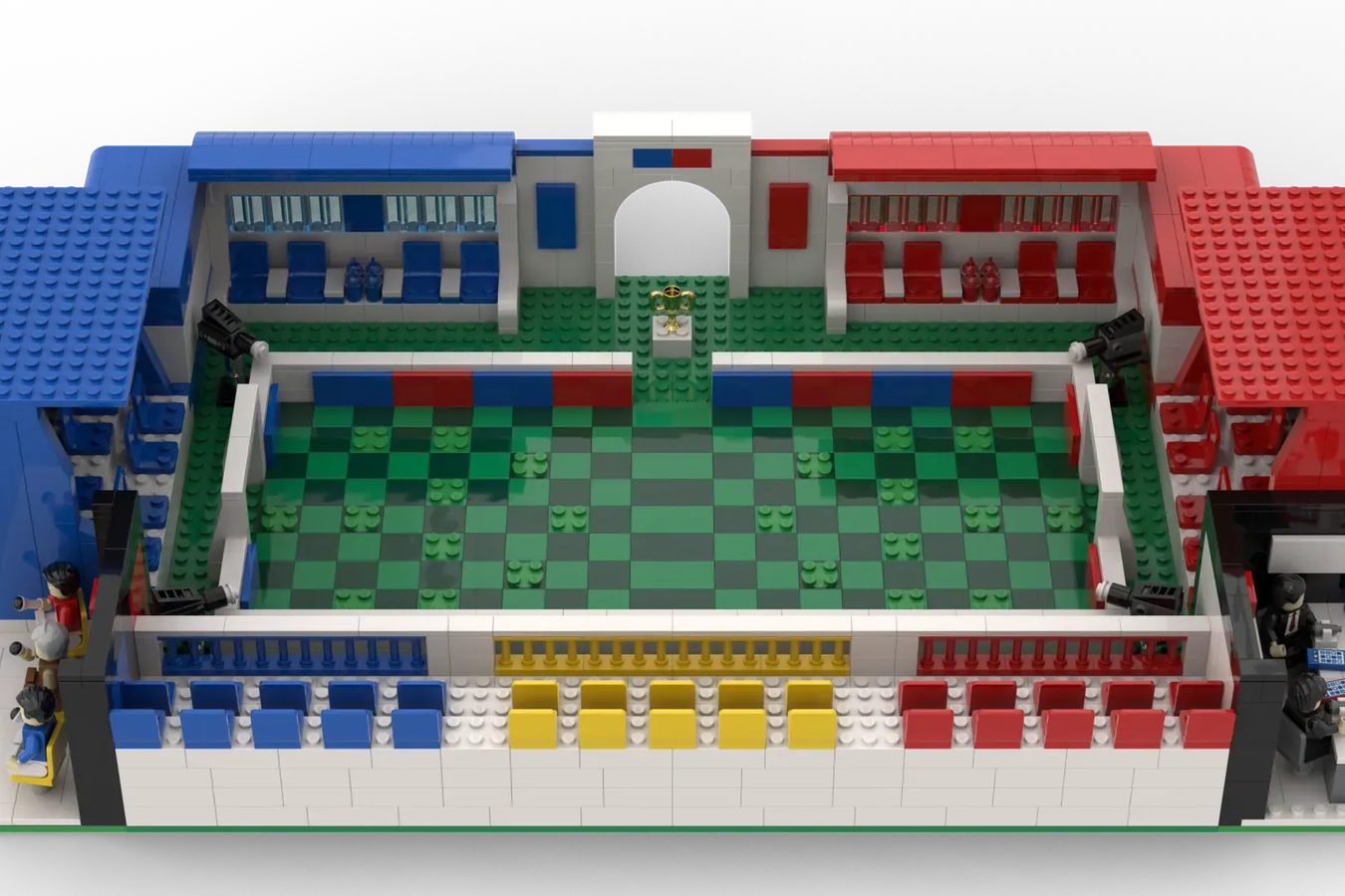 Soccer lego stadium hot sale