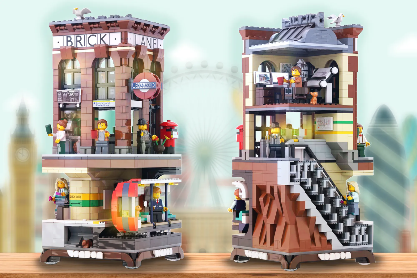 Lego underground hot sale train station