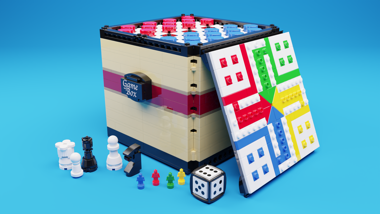 Make a LEGO Tic Tac Toe Game Board with Bricks You Have