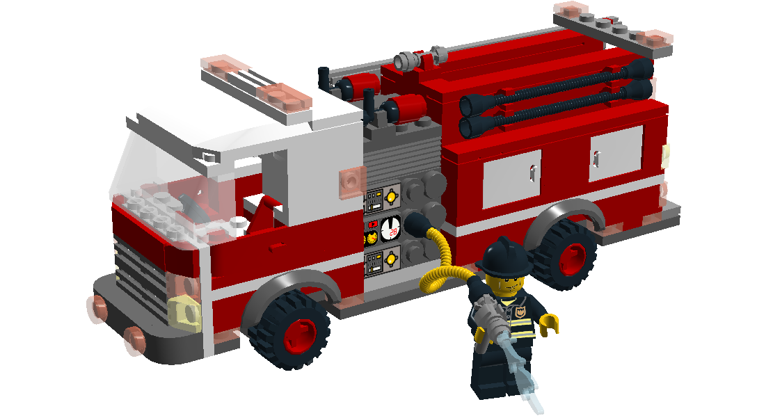 Fire clearance truck lego