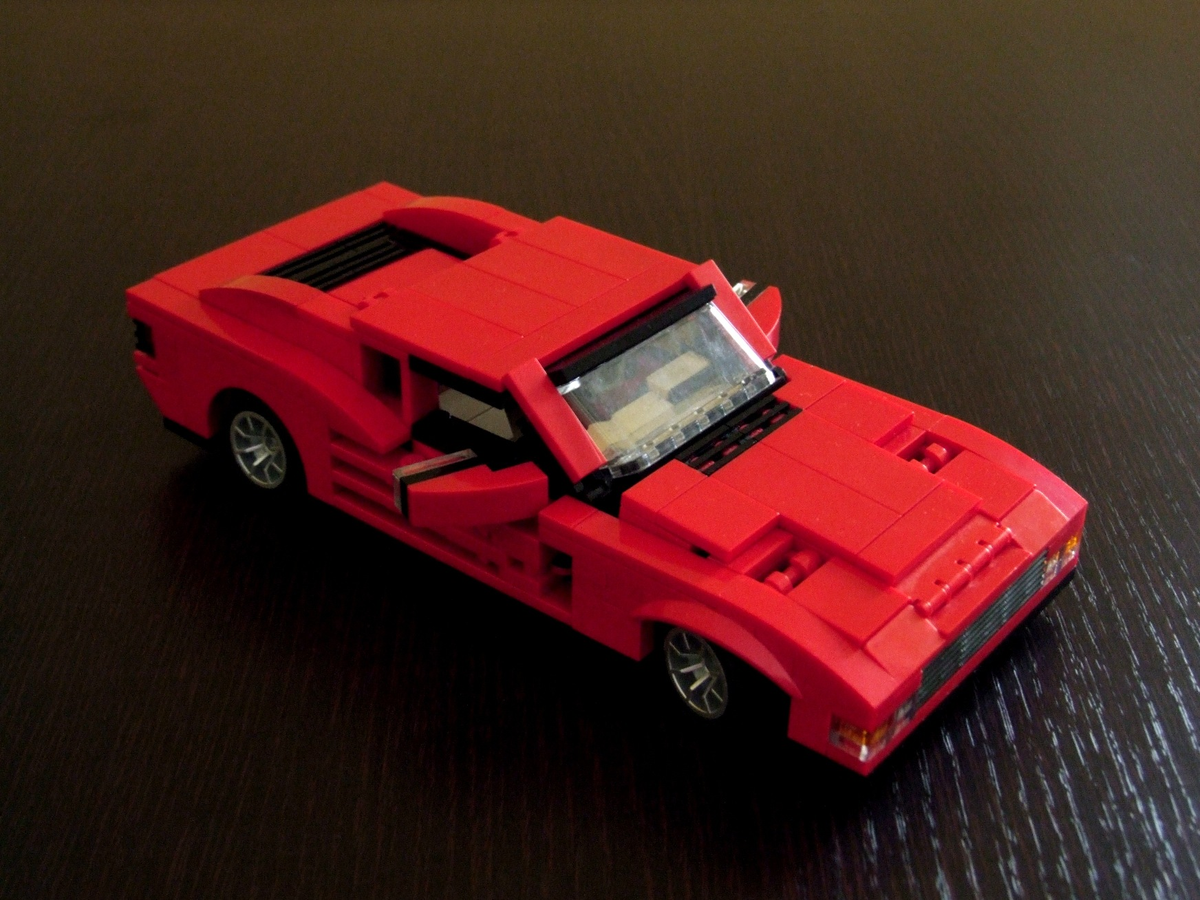 Ferrari testarossa lego