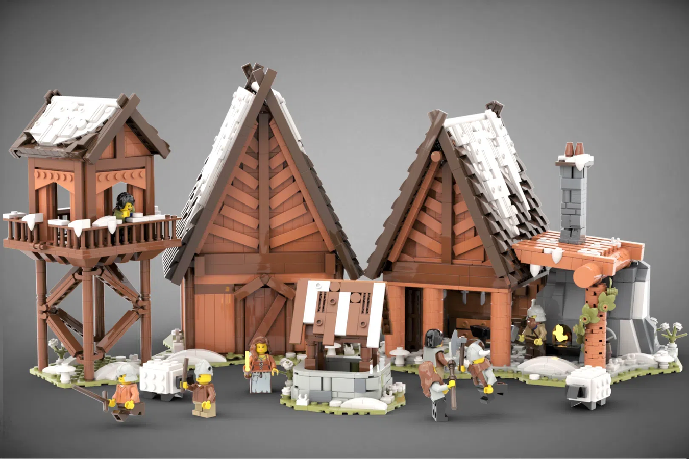 Lego best sale viking village