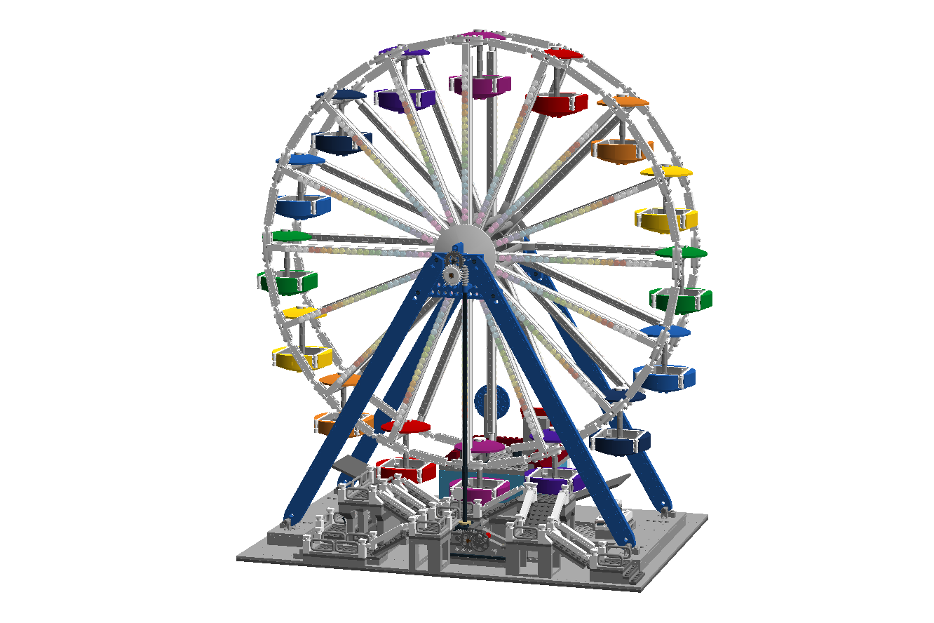 LEGO IDEAS Ferris Wheel With Moving Bucket Challenge Game