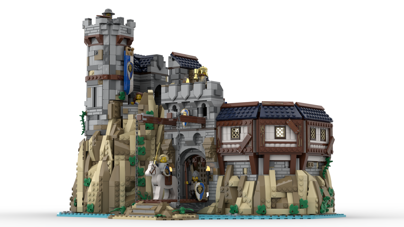 Easy lego hot sale castle