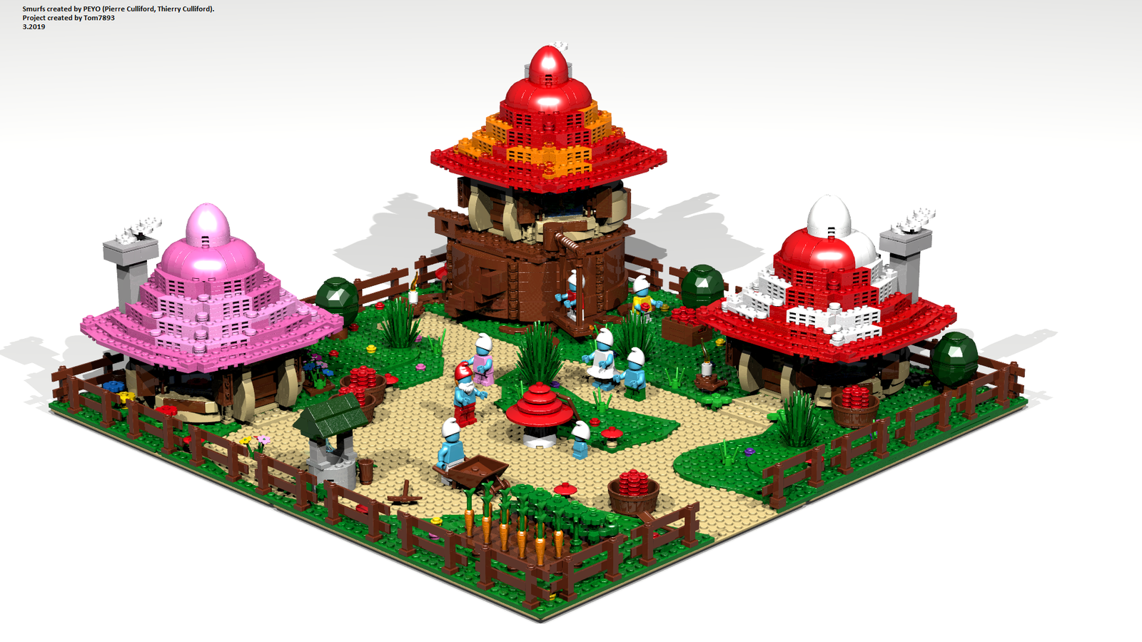 LEGO IDEAS The Smurfs Village Forest Mushroom House | atelier-yuwa.ciao.jp