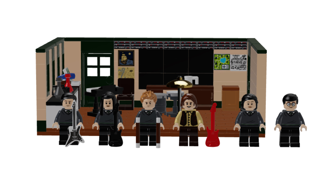 Lego school top of rock