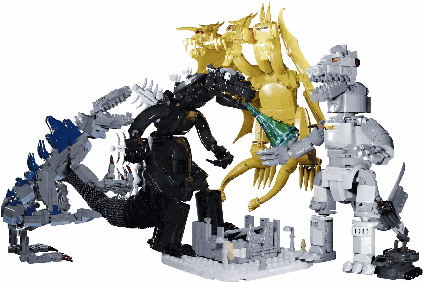 Lego Godzilla Vs King Ghidorah LEGO GODZILLA New Lego Godzilla King