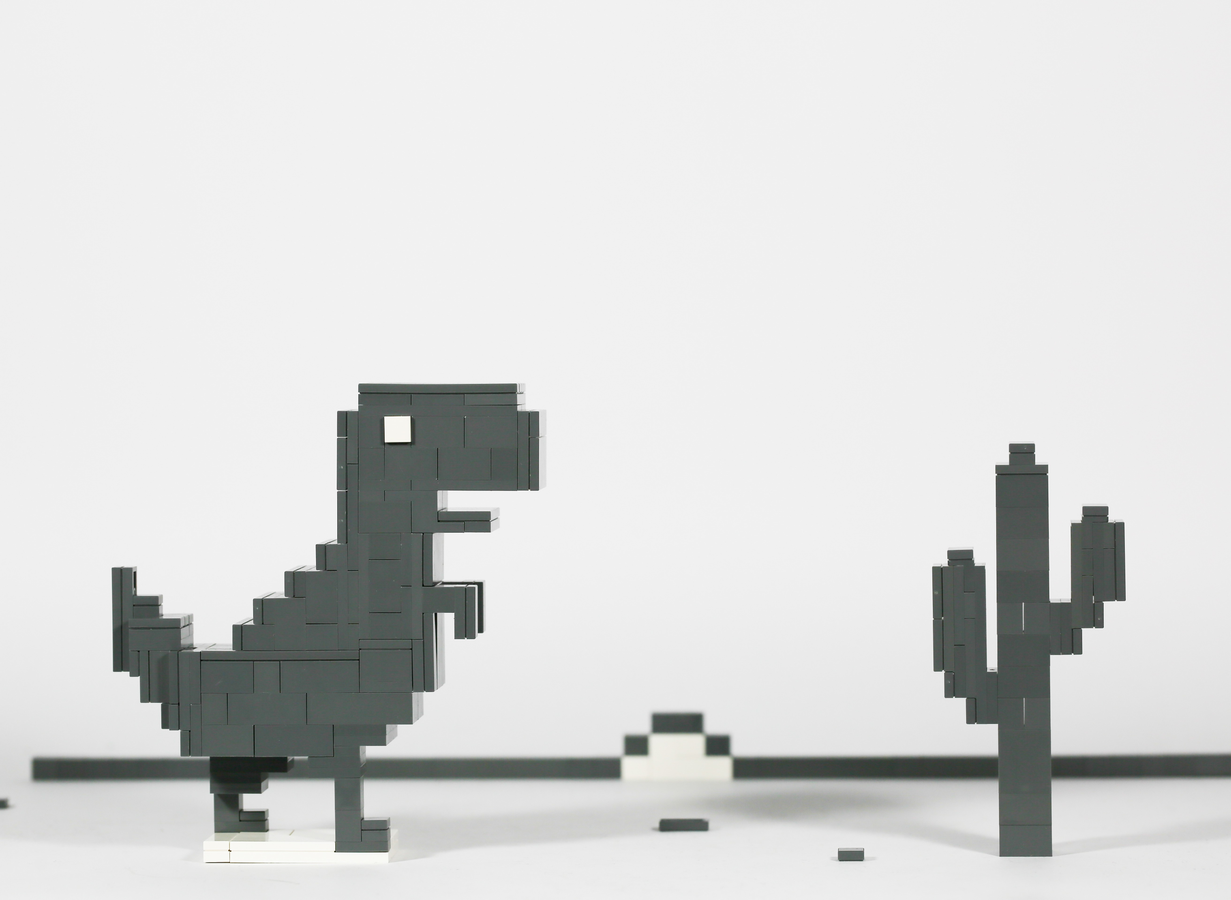 White lego hot sale dinosaur