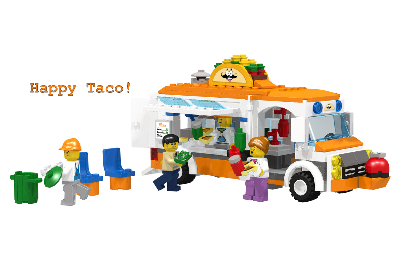 Hamburger truck online lego