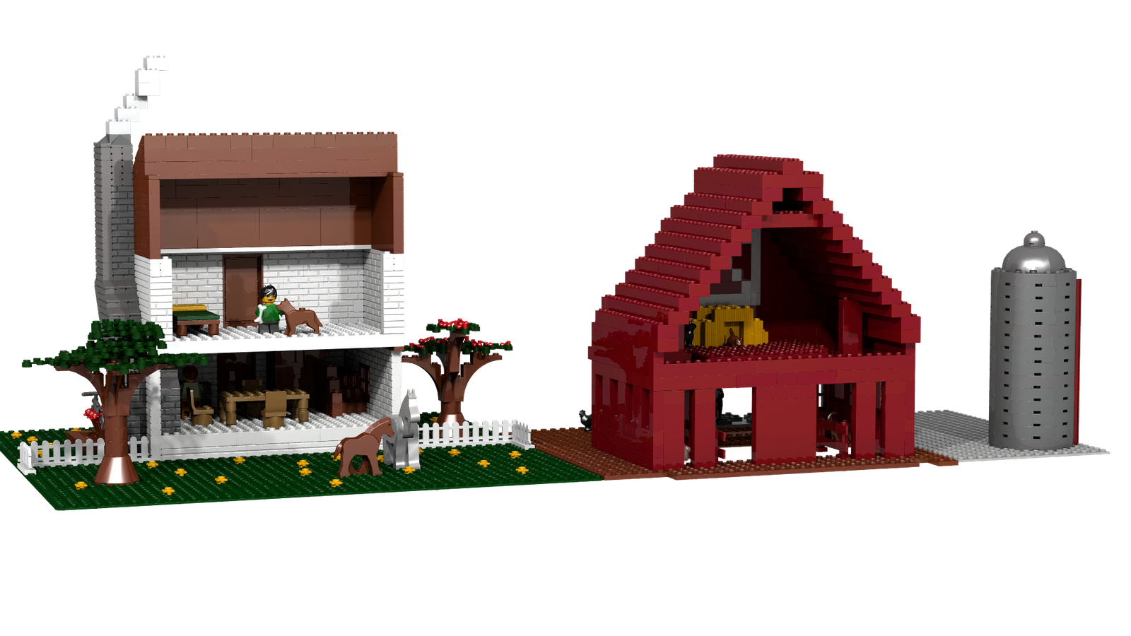 LEGO IDEAS - Old Time Farm House and Barn