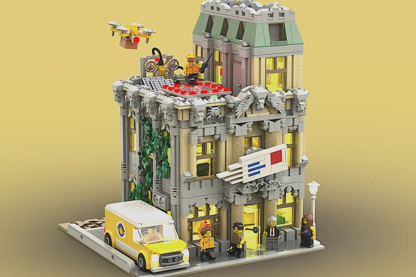 Lego modular building post office on sale