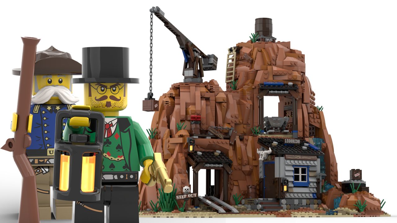 Lego gold best sale mine set