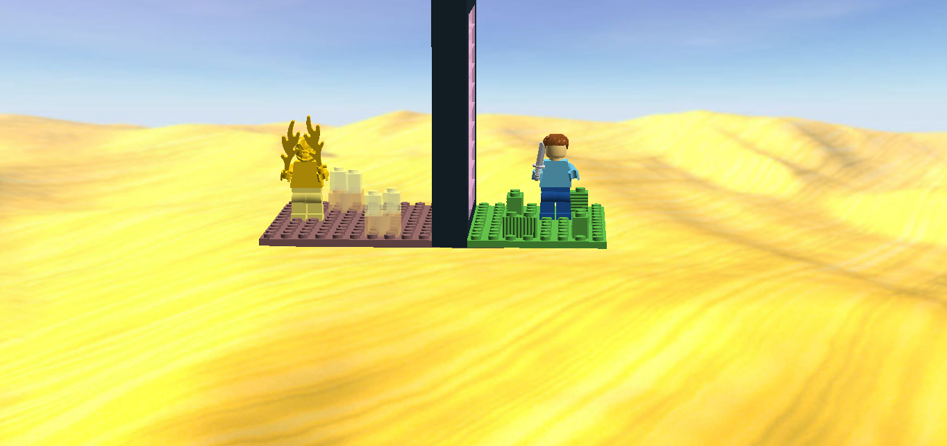 minecraft nether portal lego set