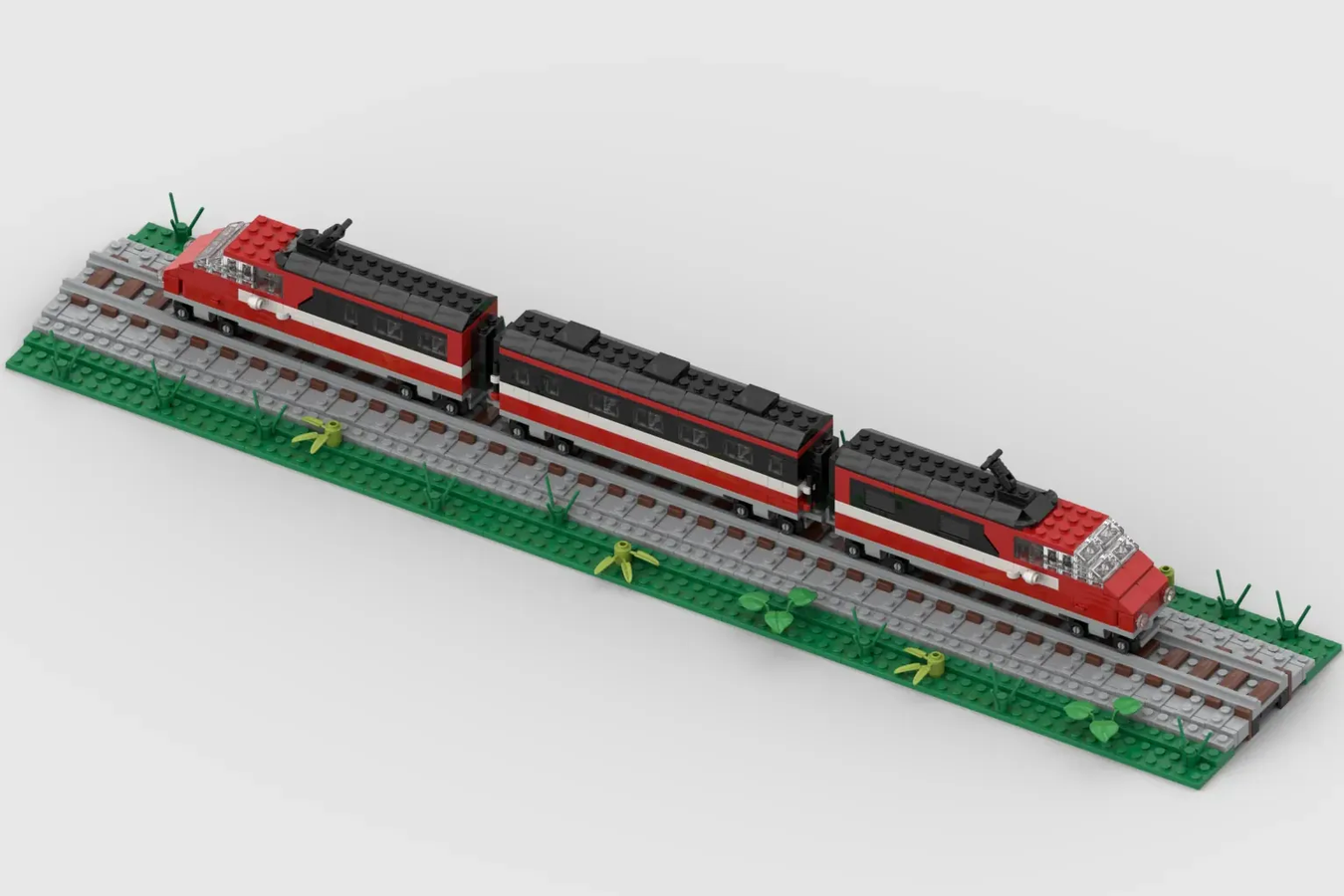 LEGO 7745 High-Speed City Express Passenger Train Set